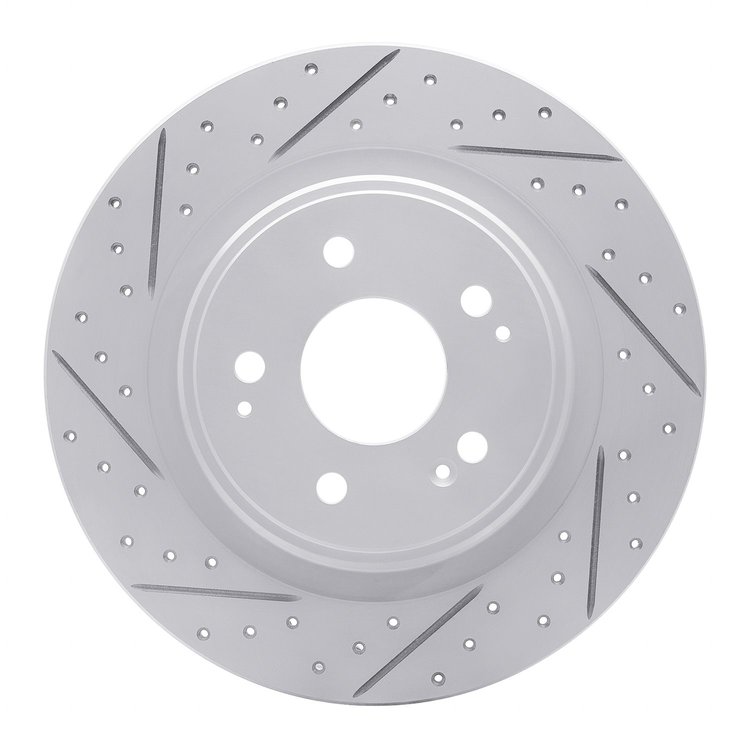 830-58030L Geoperformance Drilled/Slotted Brake Rotor, 2017-2020 Acura/Honda, Position: Rear Left