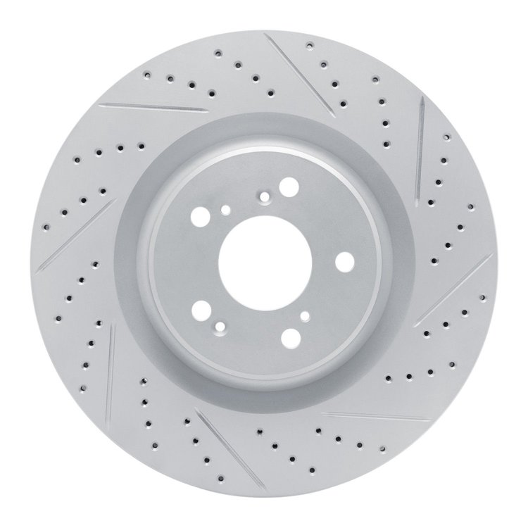 830-58039R Geoperformance Drilled/Slotted Brake Rotor, Fits Select Acura/Honda, Position: Front Right