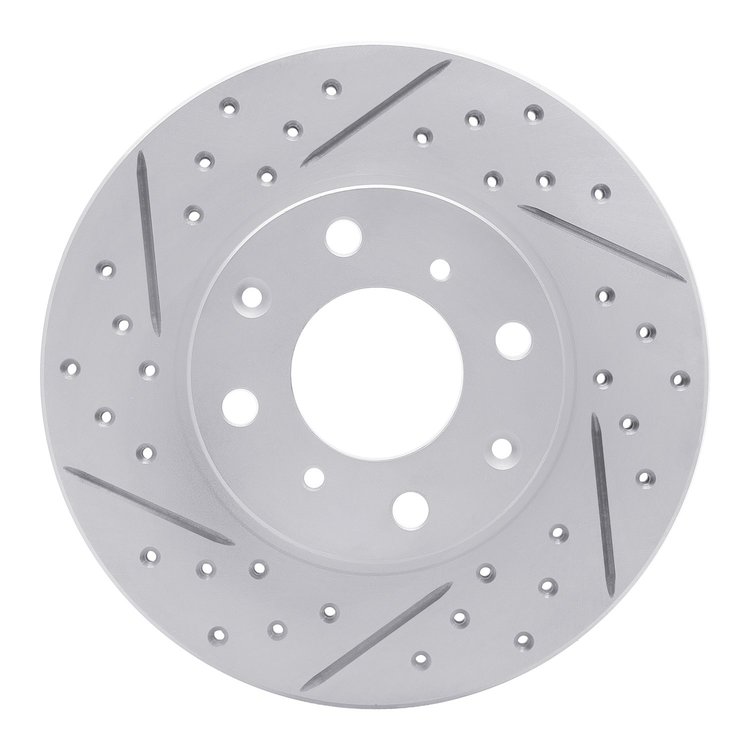 830-59012L Geoperformance Drilled/Slotted Brake Rotor, 1986-1991 Acura/Honda, Position: Front Left