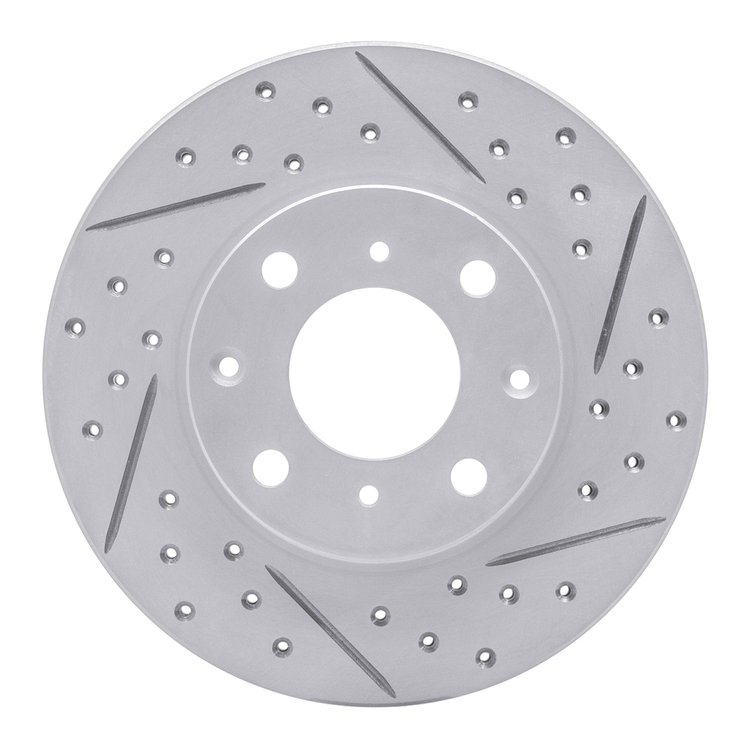 830-59012R Geoperformance Drilled/Slotted Brake Rotor, 1986-1991 Acura/Honda, Position: Front Right
