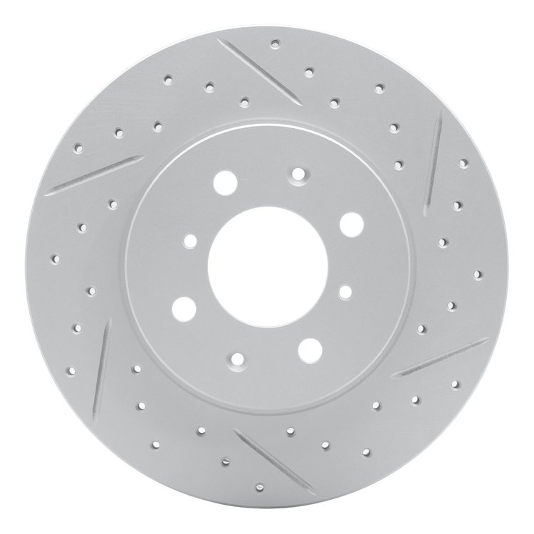 830-59016R Geoperformance Drilled/Slotted Brake Rotor, 1990-2014 Acura/Honda, Position: Front Right