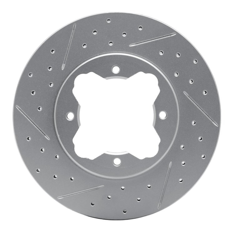 830-59017L Geoperformance Drilled/Slotted Brake Rotor, 1990-1997 Acura/Honda, Position: Front Left