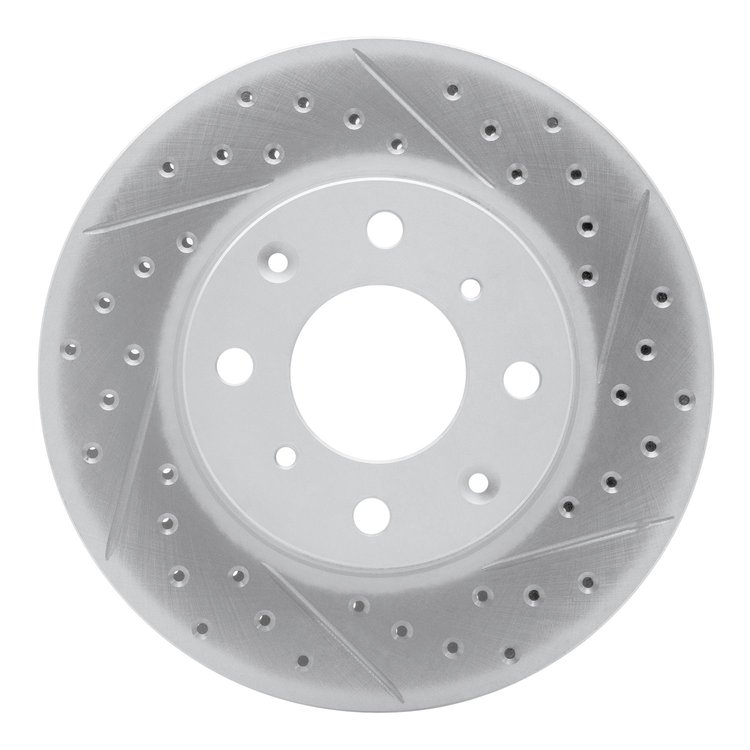 830-59018R Geoperformance Drilled/Slotted Brake Rotor, 1990-2000 Acura/Honda, Position: Front Right