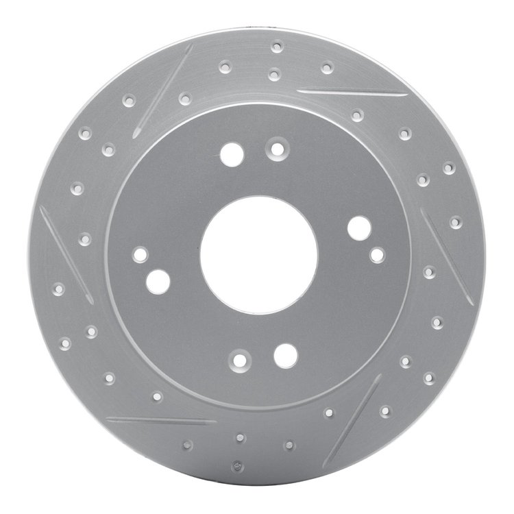 830-59019L Geoperformance Drilled/Slotted Brake Rotor, 1992-1997 Acura/Honda, Position: Rear Left