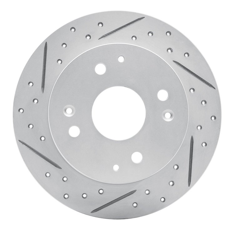 830-59025L Geoperformance Drilled/Slotted Brake Rotor, 1998-2002 Acura/Honda, Position: Rear Left