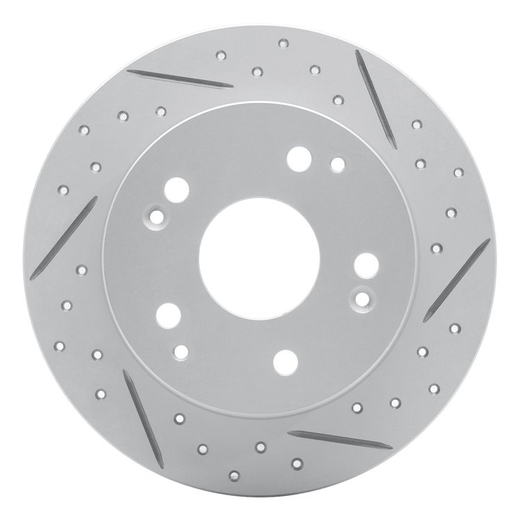 830-59026R Geoperformance Drilled/Slotted Brake Rotor, 1997-2006 Acura/Honda, Position: Rear Right