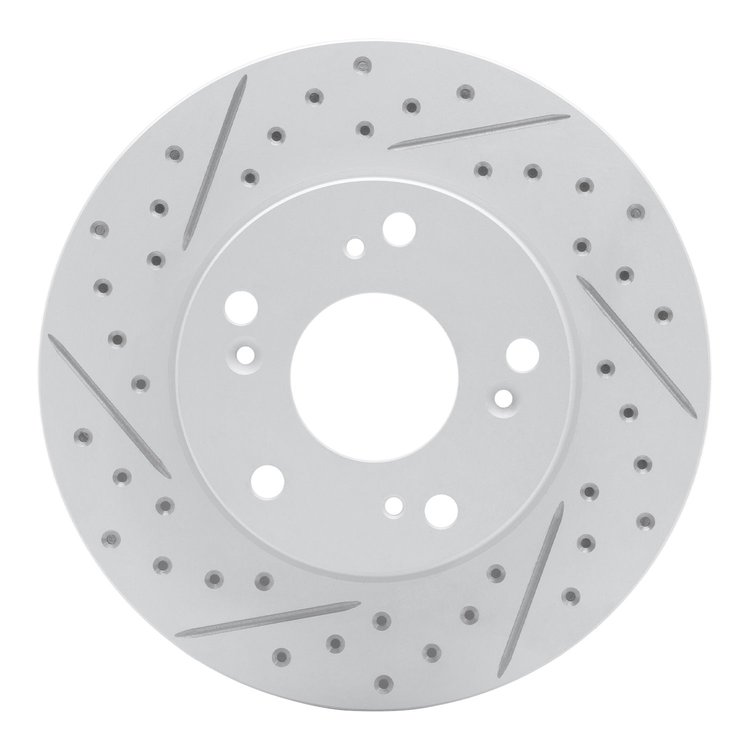 830-59030L Geoperformance Drilled/Slotted Brake Rotor, 2002-2015 Acura/Honda, Position: Front Left