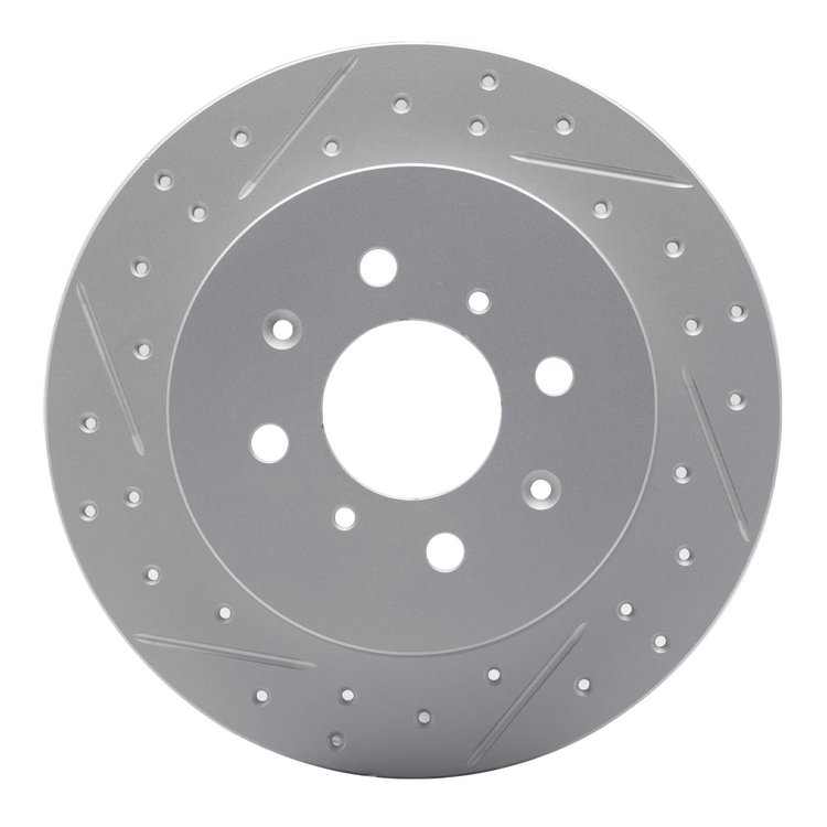 830-59031L Geoperformance Drilled/Slotted Brake Rotor, 2001-2005 Acura/Honda, Position: Rear Left