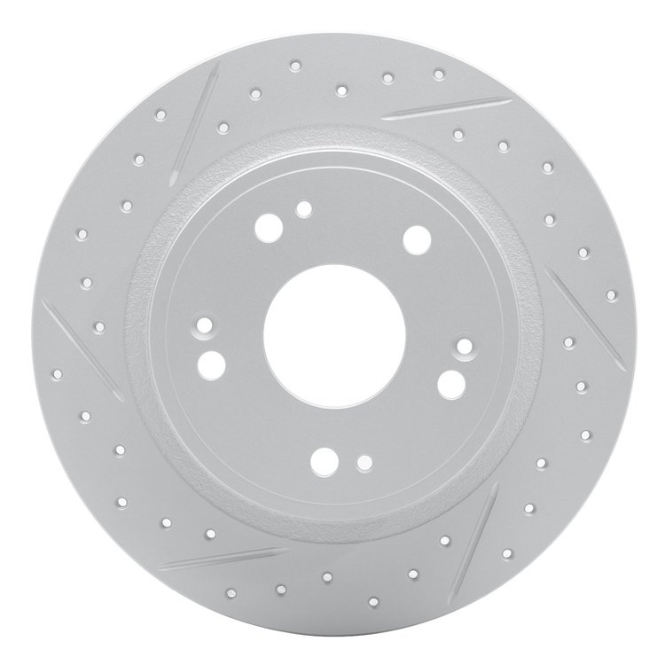 830-59032L Geoperformance Drilled/Slotted Brake Rotor, Fits Select Acura/Honda, Position: Rear Left