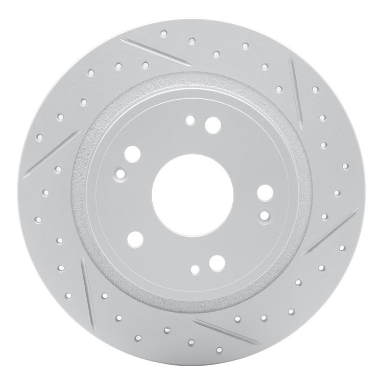 830-59032R Geoperformance Drilled/Slotted Brake Rotor, Fits Select Acura/Honda, Position: Rear Right