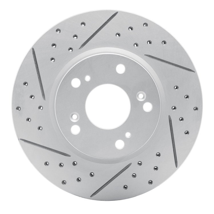 830-59034L Geoperformance Drilled/Slotted Brake Rotor, 2003-2017 Acura/Honda, Position: Front Left