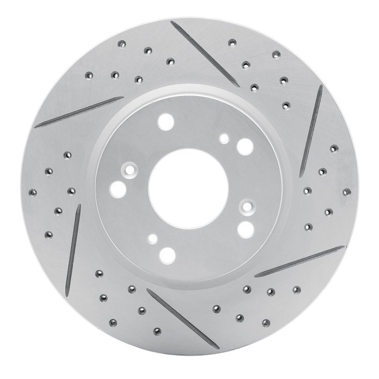 830-59034R Geoperformance Drilled/Slotted Brake Rotor, 2003-2017 Acura/Honda, Position: Front Right