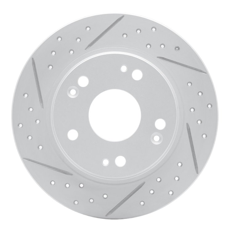 830-59035L Geoperformance Drilled/Slotted Brake Rotor, 2011-2015 Acura/Honda, Position: Rear Left