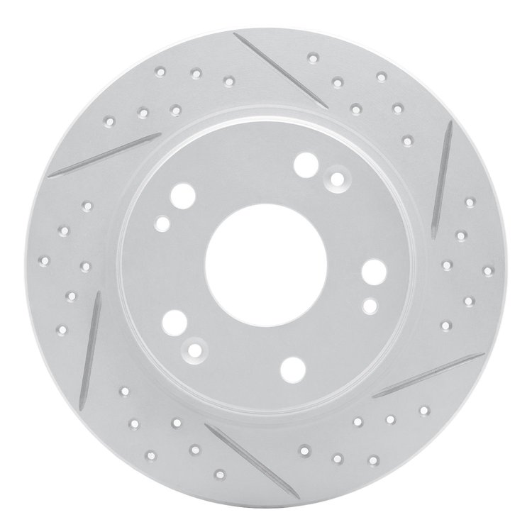 830-59035R Geoperformance Drilled/Slotted Brake Rotor, 2011-2015 Acura/Honda, Position: Rear Right