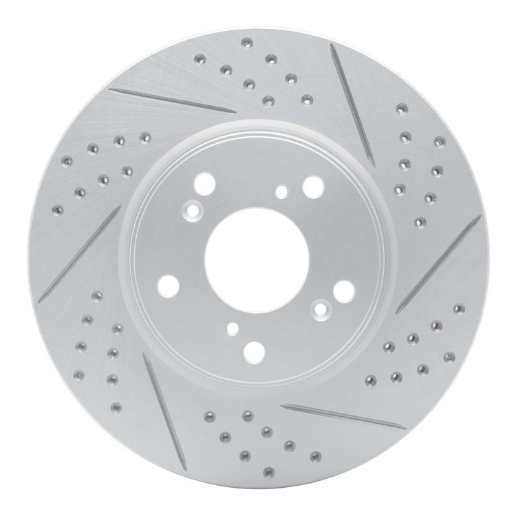 830-59037R Geoperformance Drilled/Slotted Brake Rotor, Fits Select Acura/Honda, Position: Front Right