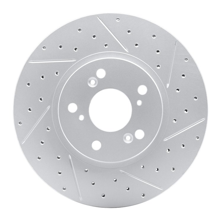 830-59043R Geoperformance Drilled/Slotted Brake Rotor, 1999-2014 Acura/Honda, Position: Front Right