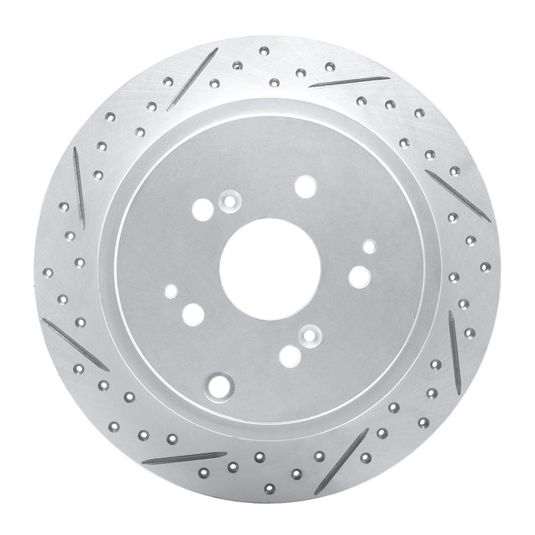 830-59044L Geoperformance Drilled/Slotted Brake Rotor, 2001-2008 Acura/Honda, Position: Rear Left