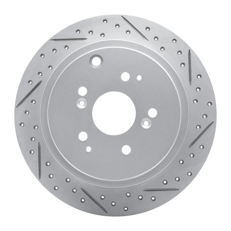 830-59044R Geoperformance Drilled/Slotted Brake Rotor, 2001-2008 Acura/Honda, Position: Rear Right