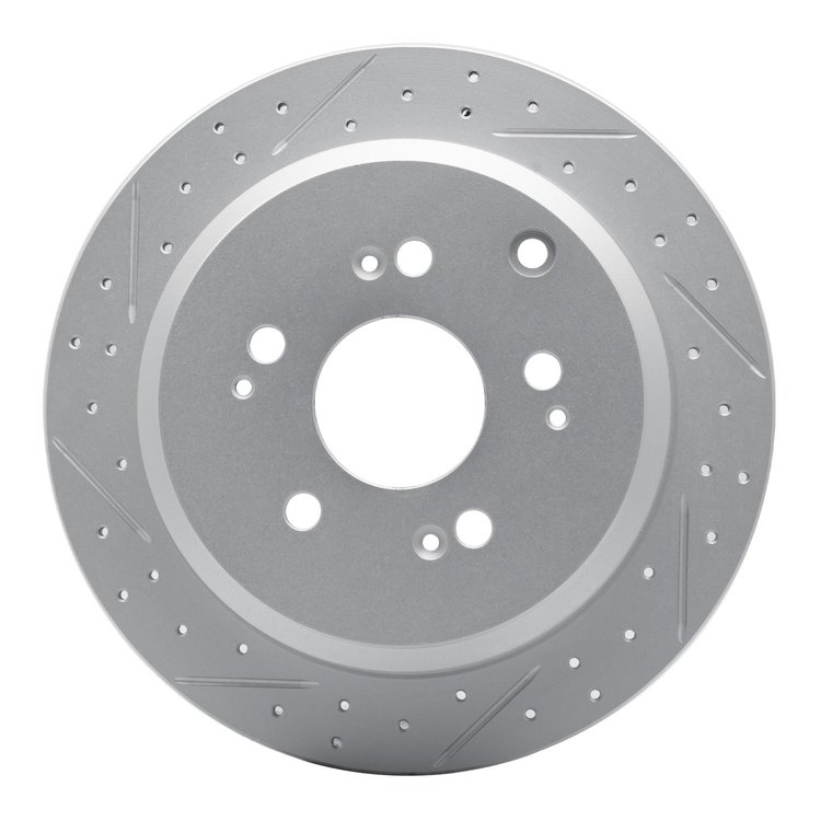 830-59050L Geoperformance Drilled/Slotted Brake Rotor, 2005-2010 Acura/Honda, Position: Rear Left