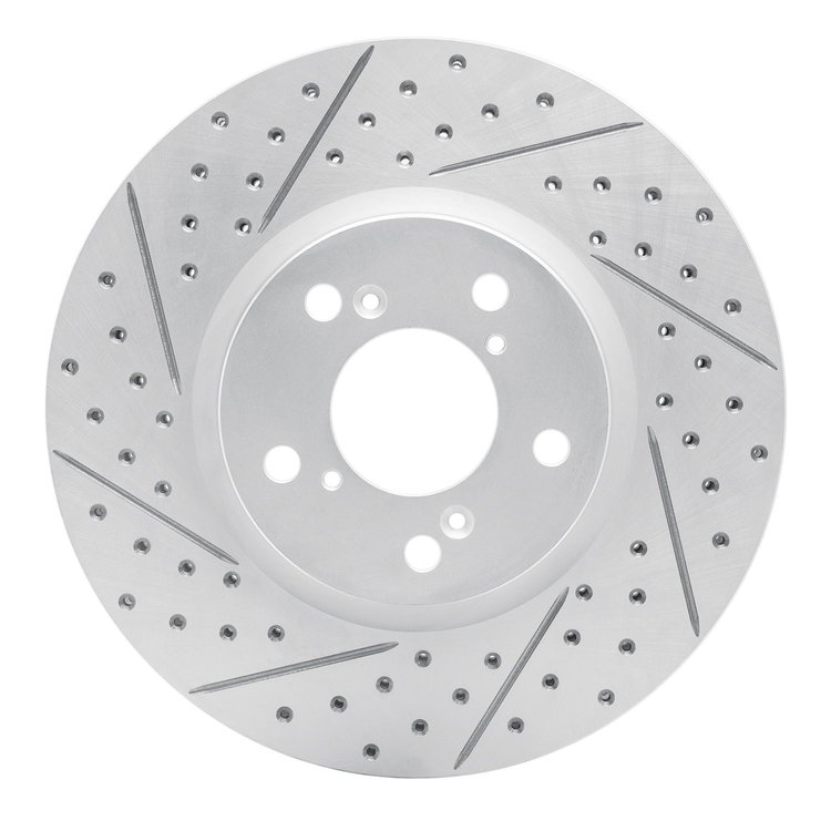 830-59051L Geoperformance Drilled/Slotted Brake Rotor, 2006-2014 Acura/Honda, Position: Front Left