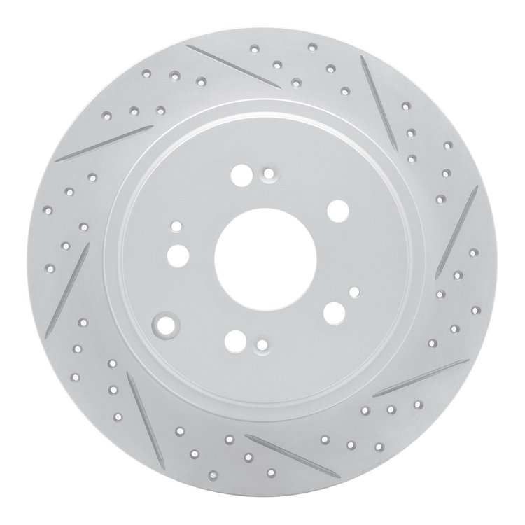830-59052R Geoperformance Drilled/Slotted Brake Rotor, 2006-2014 Acura/Honda, Position: Rear Right