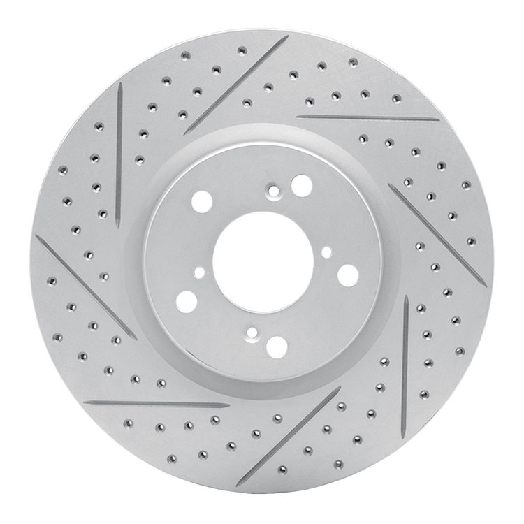 830-59053L Geoperformance Drilled/Slotted Brake Rotor, 2007-2020 Acura/Honda, Position: Front Left
