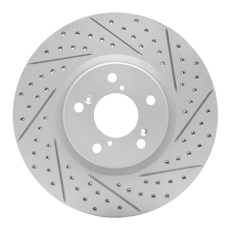 830-59053R Geoperformance Drilled/Slotted Brake Rotor, 2007-2020 Acura/Honda, Position: Front Right