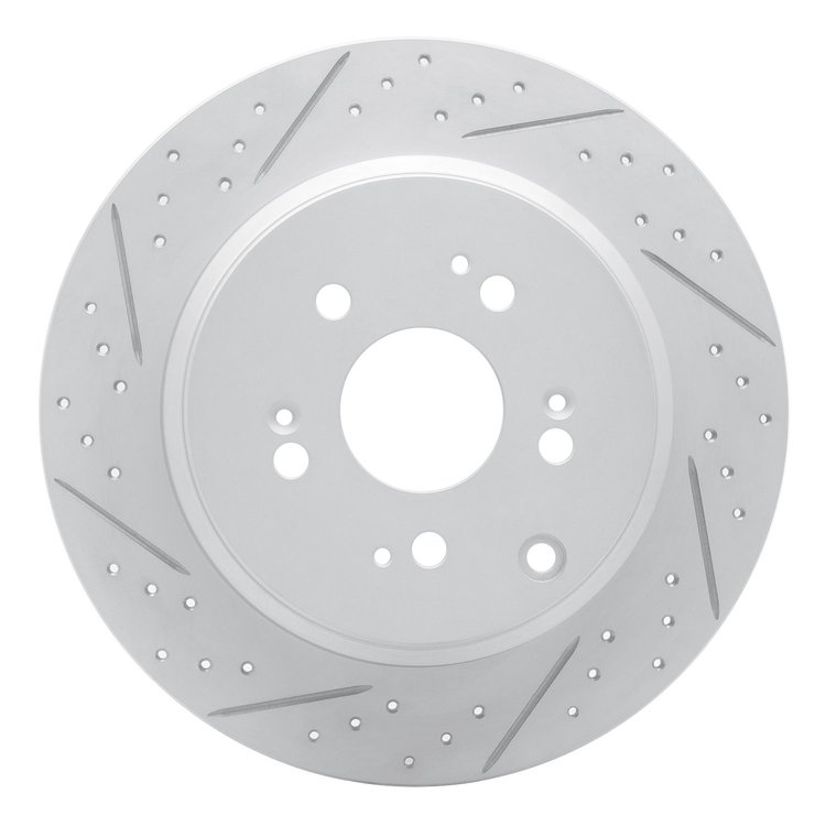 830-59054L Geoperformance Drilled/Slotted Brake Rotor, 2007-2017 Acura/Honda, Position: Rear Left