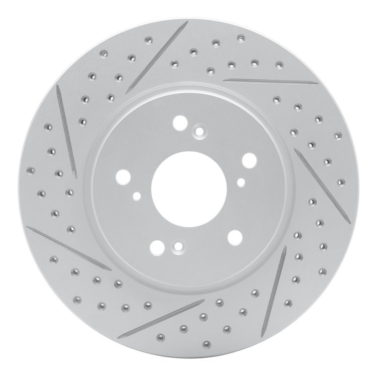 830-59055L Geoperformance Drilled/Slotted Brake Rotor, 2007-2016 Acura/Honda, Position: Front Left