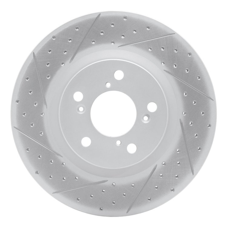 830-59056L Geoperformance Drilled/Slotted Brake Rotor, 2009-2014 Acura/Honda, Position: Front Left
