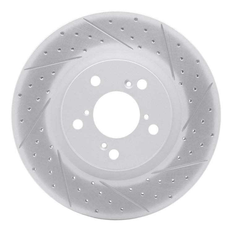 830-59056R Geoperformance Drilled/Slotted Brake Rotor, 2009-2014 Acura/Honda, Position: Front Right
