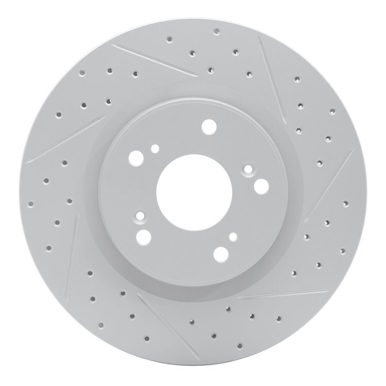 830-59057R Geoperformance Drilled/Slotted Brake Rotor, 2012-2016 Acura/Honda, Position: Front Right