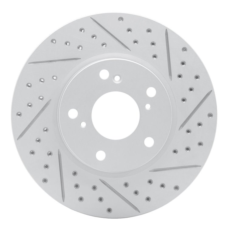830-59061R Geoperformance Drilled/Slotted Brake Rotor, Fits Select Acura/Honda, Position: Front Right