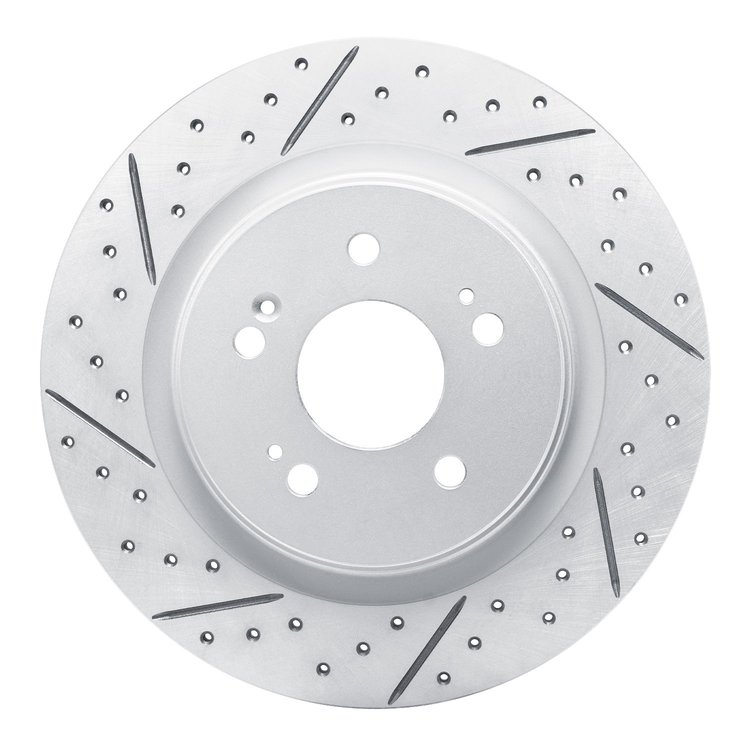 830-59066L Geoperformance Drilled/Slotted Brake Rotor, Fits Select Acura/Honda, Position: Rear Left