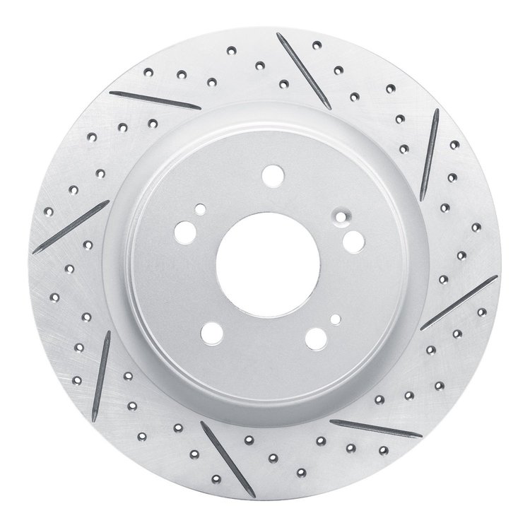 830-59066R Geoperformance Drilled/Slotted Brake Rotor, Fits Select Acura/Honda, Position: Rear Right