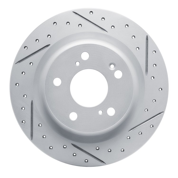 830-59067R Geoperformance Drilled/Slotted Brake Rotor, Fits Select Acura/Honda, Position: Rear Right