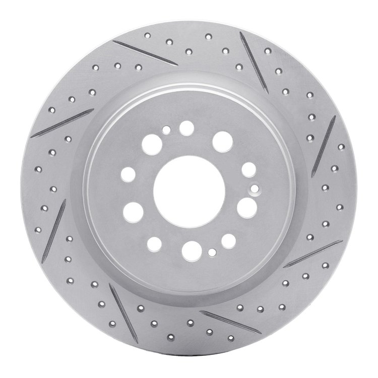 830-59070R Geoperformance Drilled/Slotted Brake Rotor, Fits Select Acura/Honda, Position: Rear Right