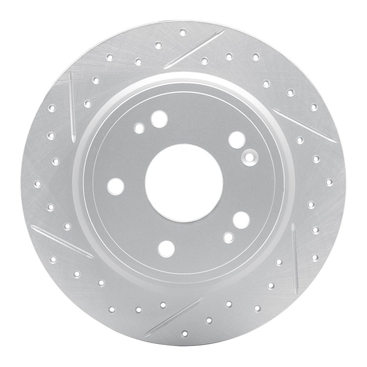 830-59071L Geoperformance Drilled/Slotted Brake Rotor, Fits Select Acura/Honda, Position: Rear Left