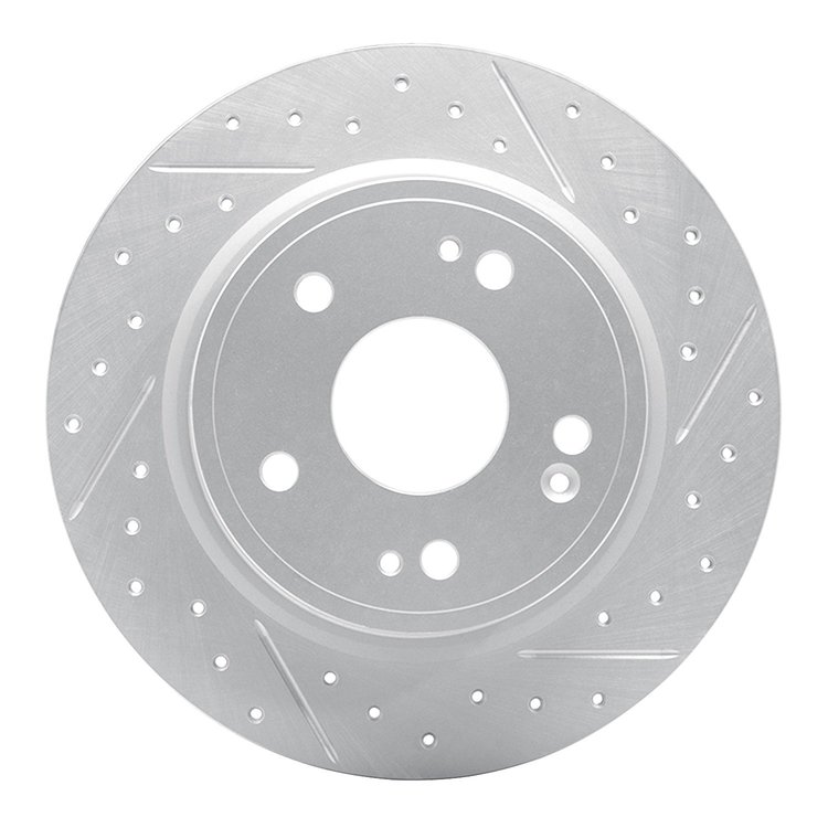 830-59071R Geoperformance Drilled/Slotted Brake Rotor, Fits Select Acura/Honda, Position: Rear Right