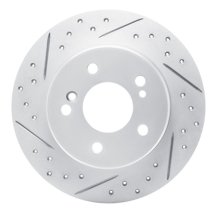 830-63013L Geoperformance Drilled/Slotted Brake Rotor, 1987-2015 Multiple Makes/Models, Position: Rear Left
