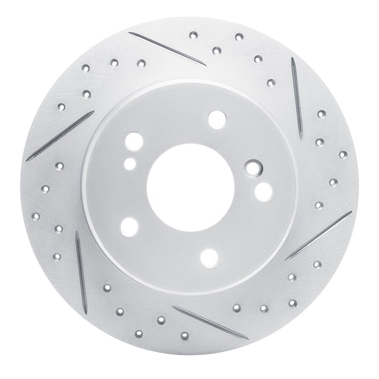 830-63013R Geoperformance Drilled/Slotted Brake Rotor, 1987-2015 Multiple Makes/Models, Position: Rear Right