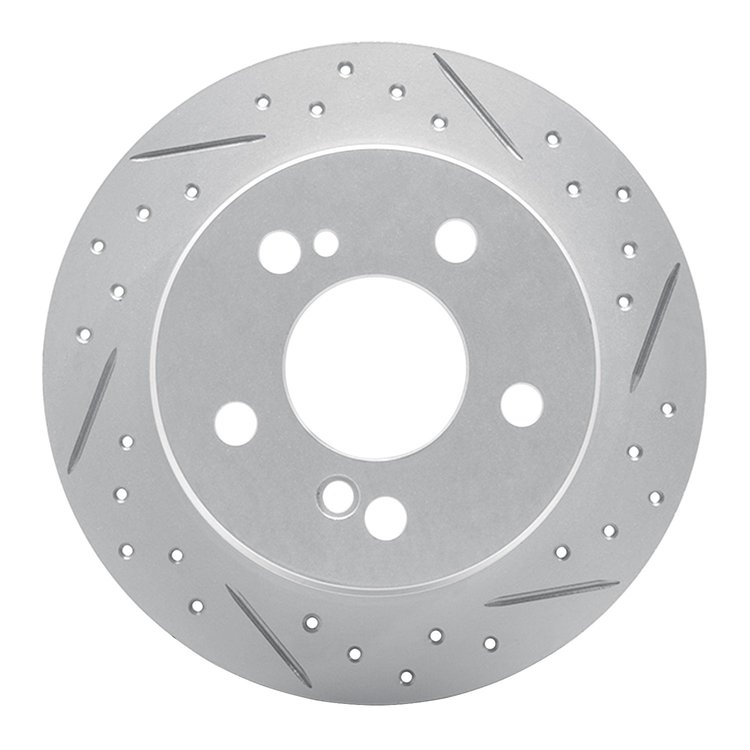 830-63015R Geoperformance Drilled/Slotted Brake Rotor, 1983-1995 Mercedes-Benz, Position: Rear Right