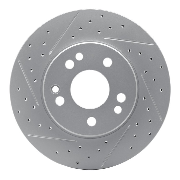 830-63016L Geoperformance Drilled/Slotted Brake Rotor, 1984-1995 Mercedes-Benz, Position: Front Left