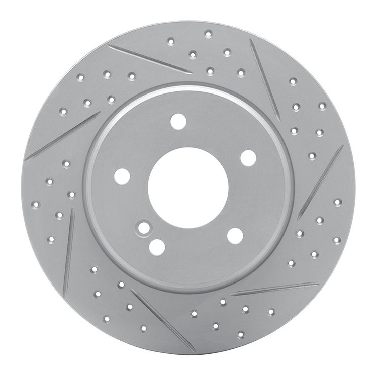 830-63032R Geoperformance Drilled/Slotted Brake Rotor, 1994-2011 Mercedes-Benz, Position: Rear Right