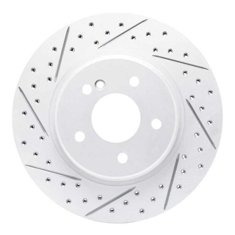 830-63040L Geoperformance Drilled/Slotted Brake Rotor, 1998-2009 Multiple Makes/Models, Position: Rear Left