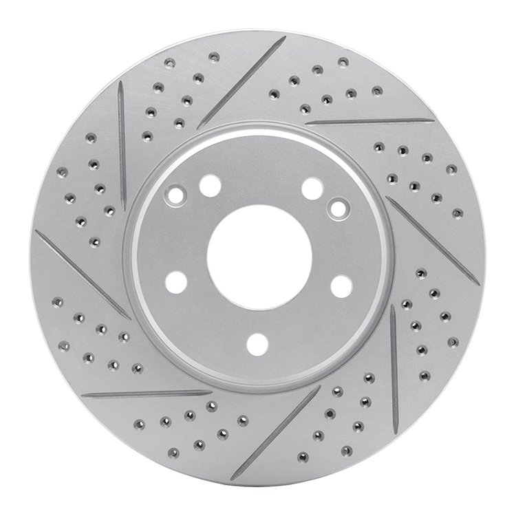 830-63048L Geoperformance Drilled/Slotted Brake Rotor, 1996-2011 Multiple Makes/Models, Position: Front Left