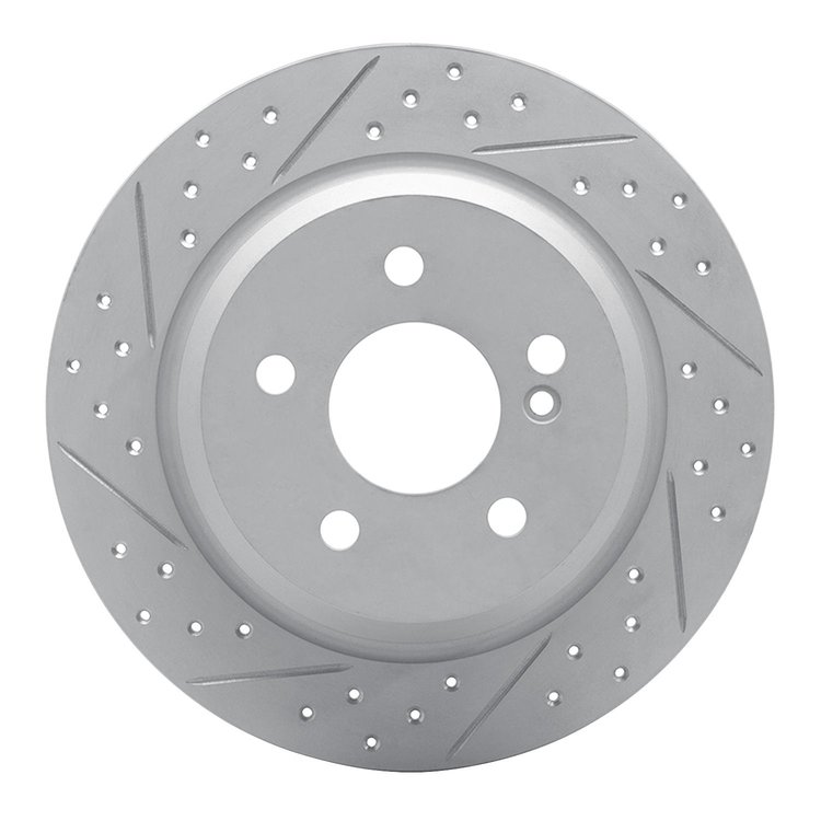 830-63051L Geoperformance Drilled/Slotted Brake Rotor, 2003-2016 Mercedes-Benz, Position: Rear Left