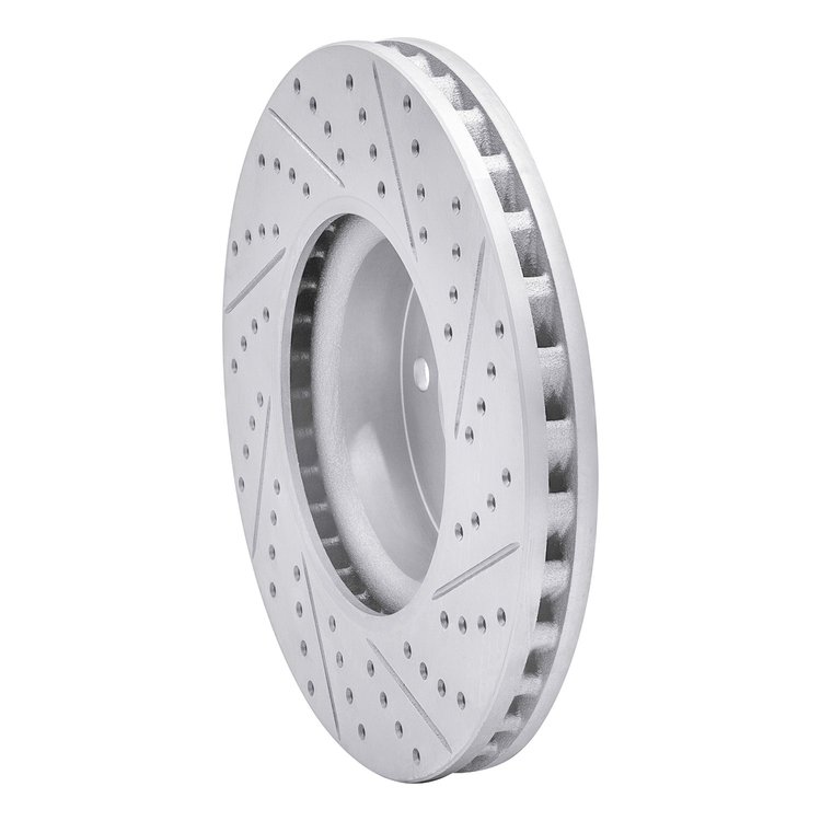 830-63085L Geoperformance Drilled/Slotted Brake Rotor, 2008-2020 Mercedes-Benz, Position: Front Left