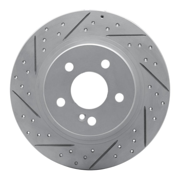 830-63086L Geoperformance Drilled/Slotted Brake Rotor, 2008-2015 Mercedes-Benz, Position: Rear Left