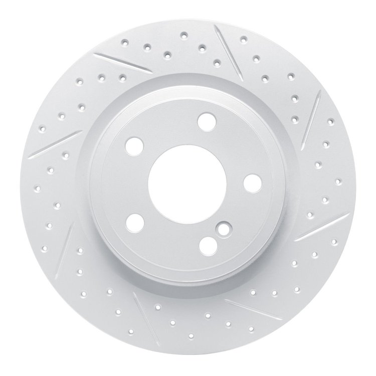 830-63099R Geoperformance Drilled/Slotted Brake Rotor, 2012-2020 Mercedes-Benz, Position: Rear Right